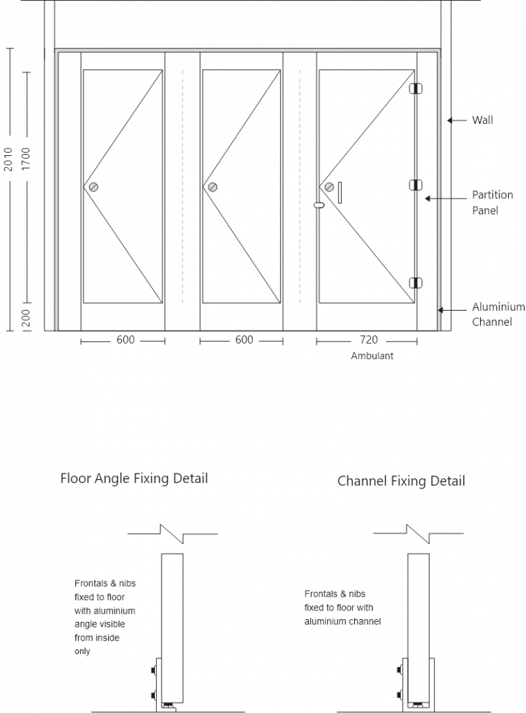 Floor Mount Overhead Braced - CommFab